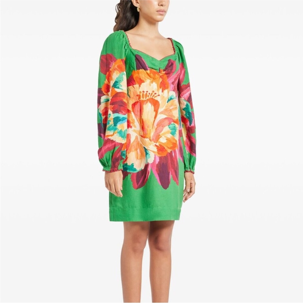 Farm Rio FARM Rio Tropicart Linen Mini Dress - Picture 4 of 12